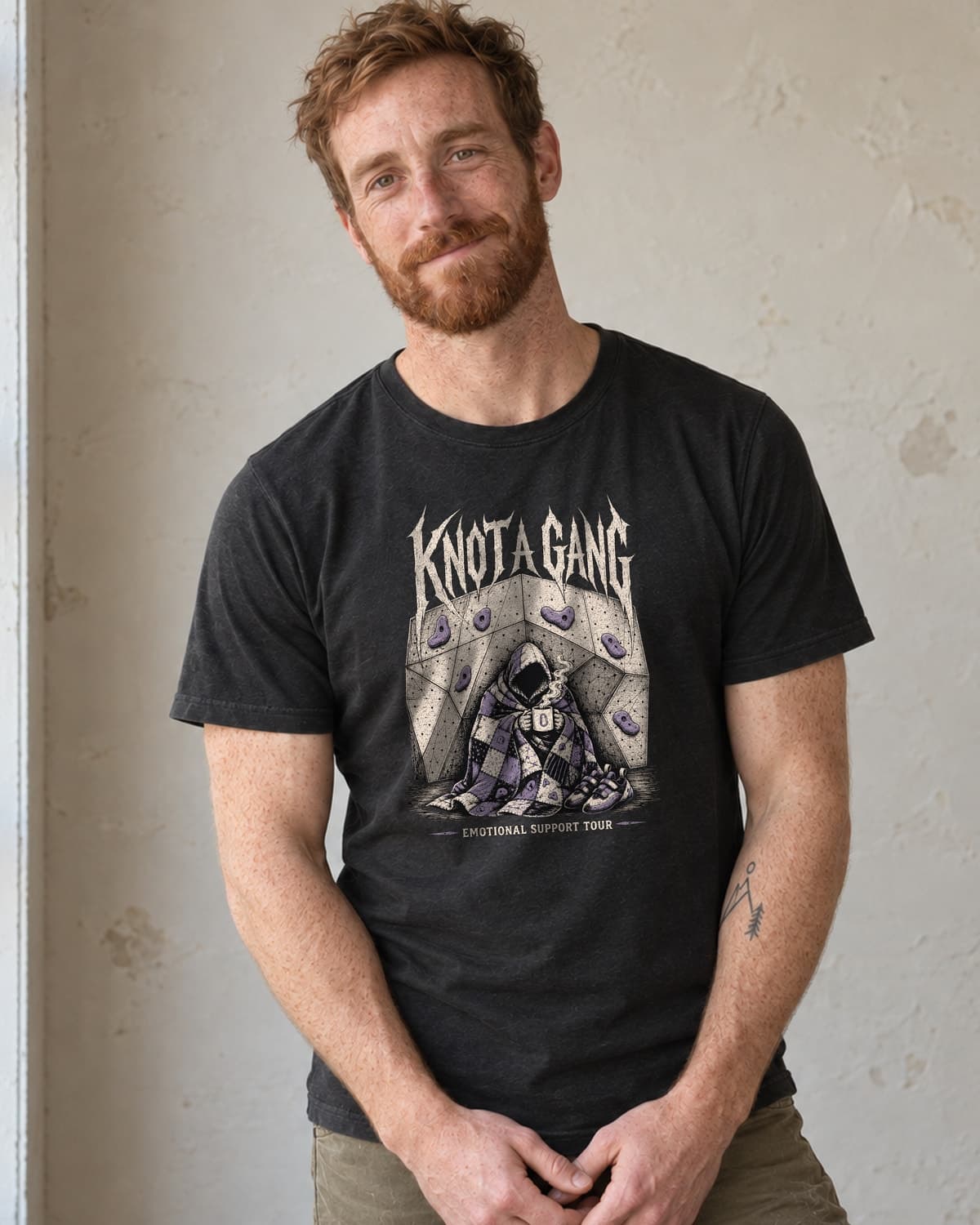 Doom at the Rest Hold in Black — men’s studio photo