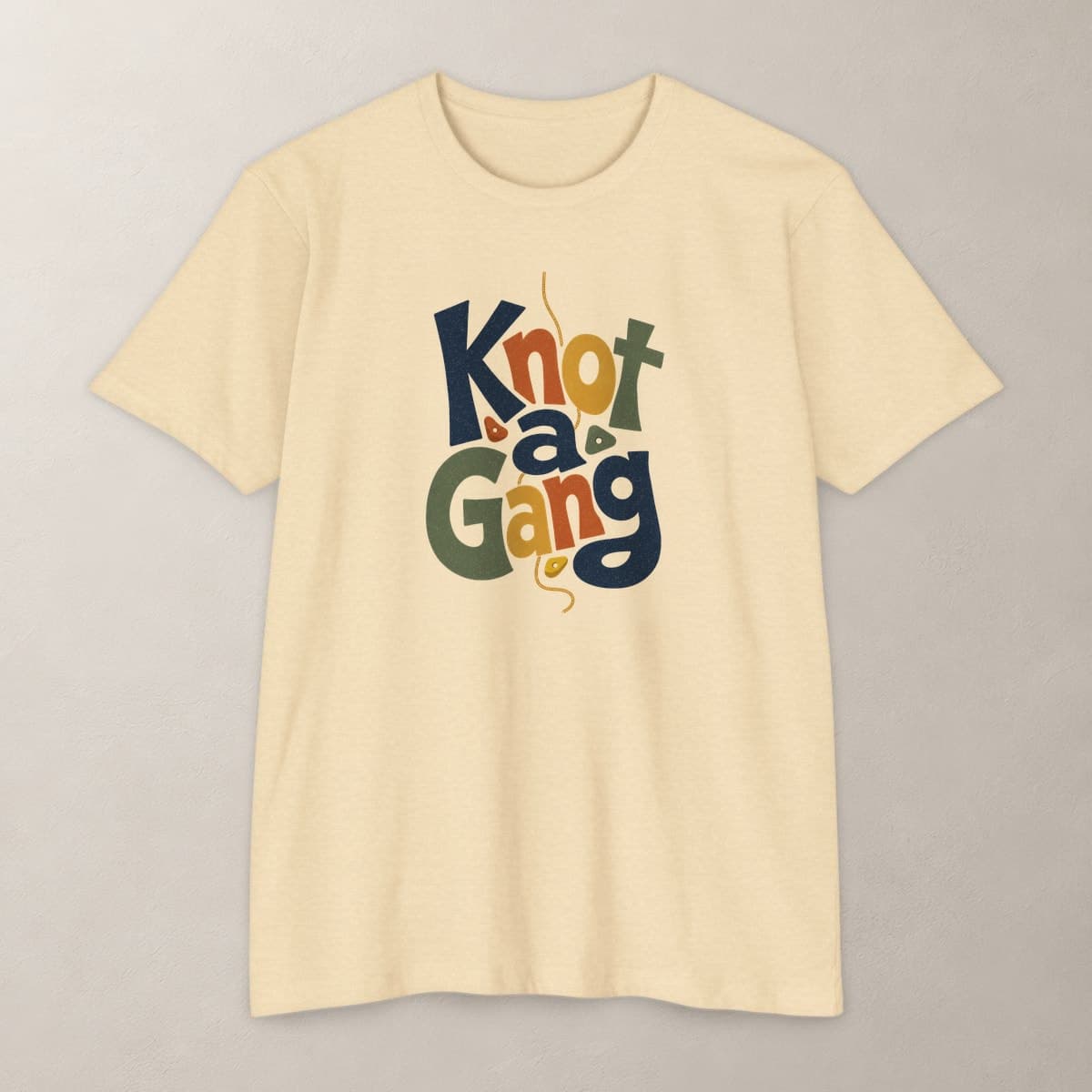 Front view of the Cream Type Can Lean T-shirt.