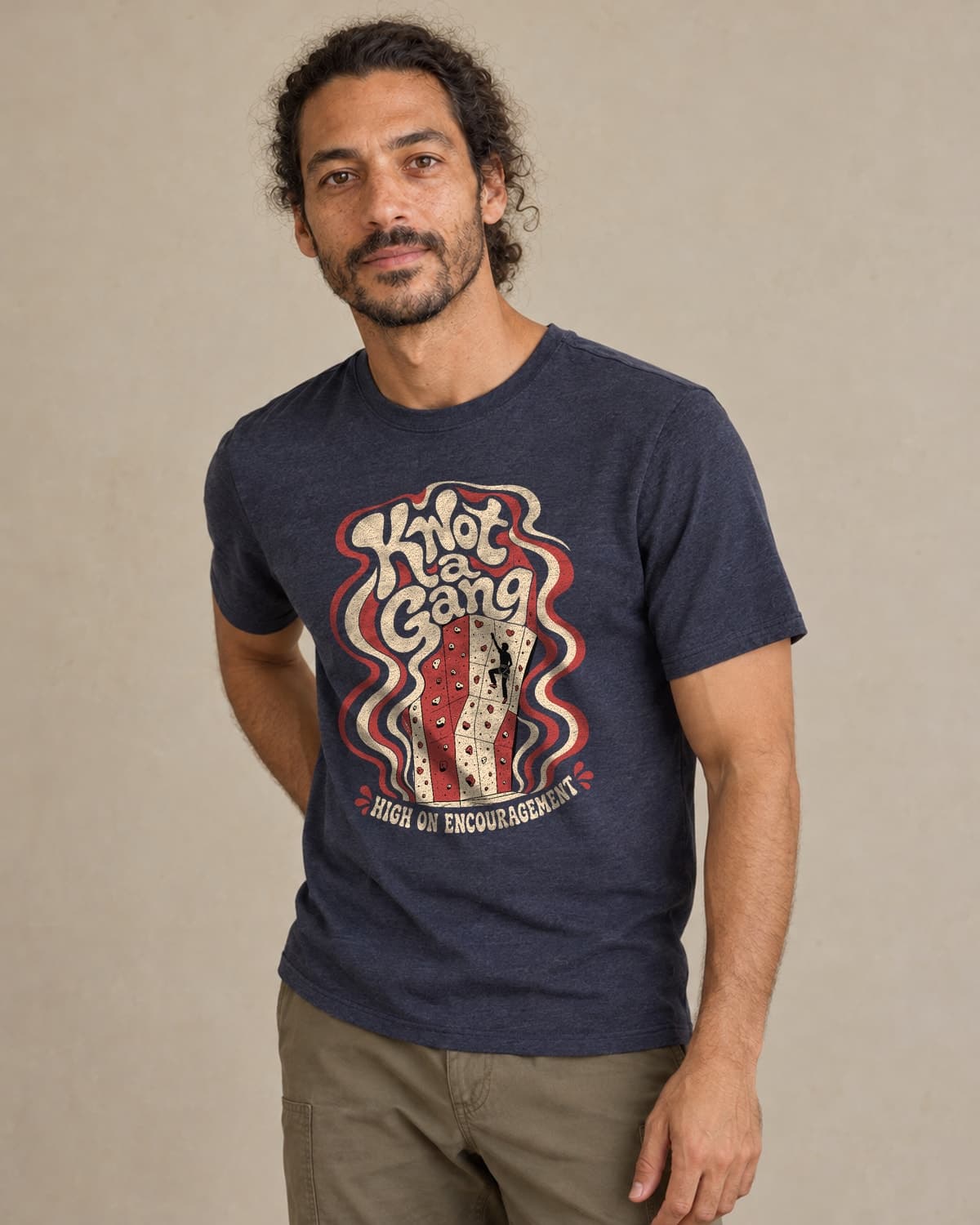 High on Encouragement in Midnight Navy — men’s studio photo