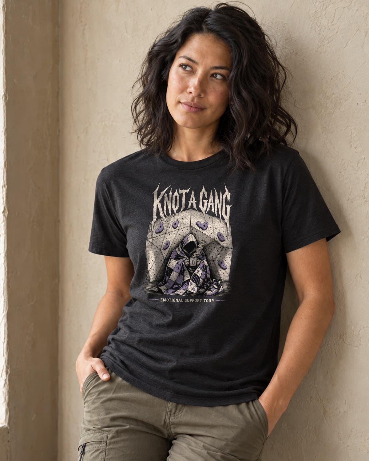 Doom at the Rest Hold in Black — women’s studio photo