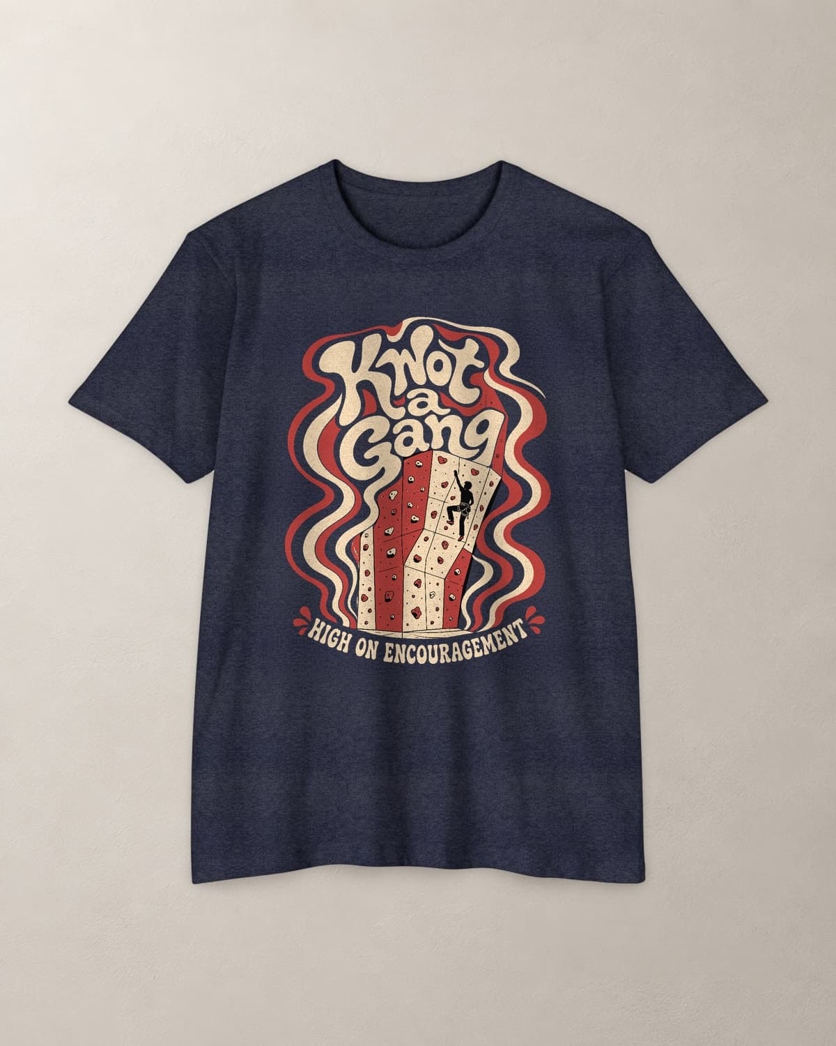 High on Encouragement in Midnight Navy — garment front