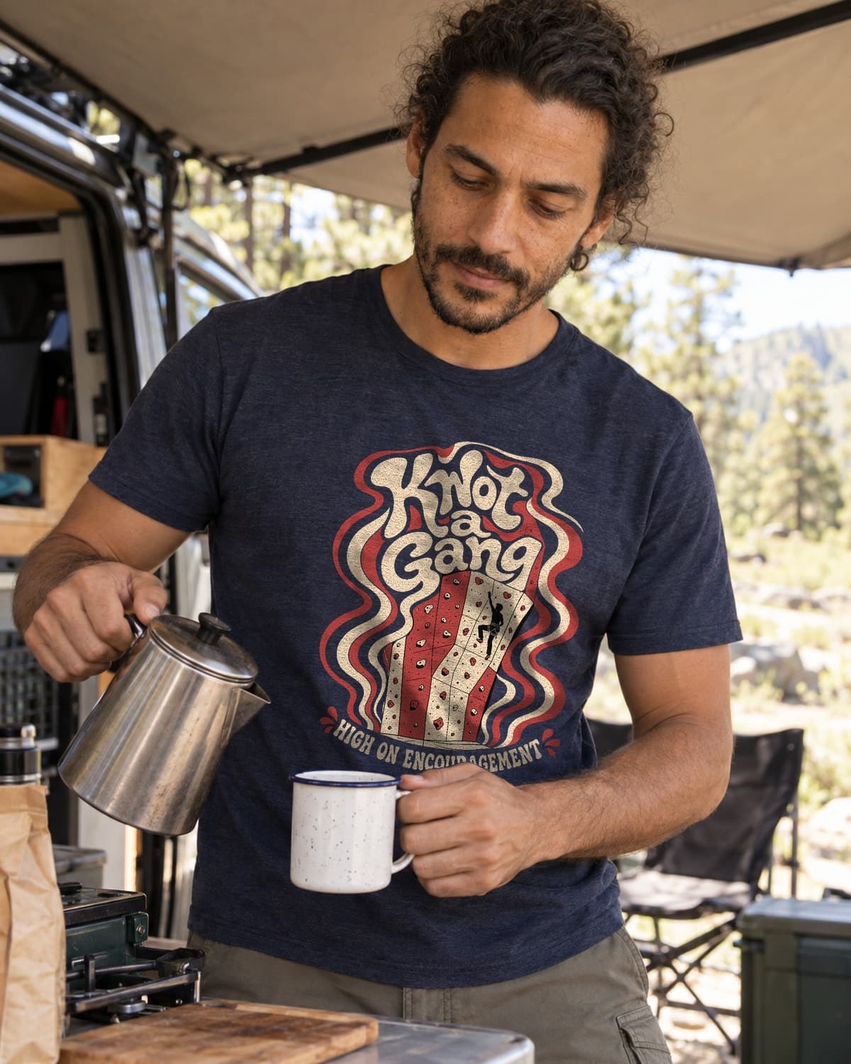 High on Encouragement in Midnight Navy — men’s lifestyle photo