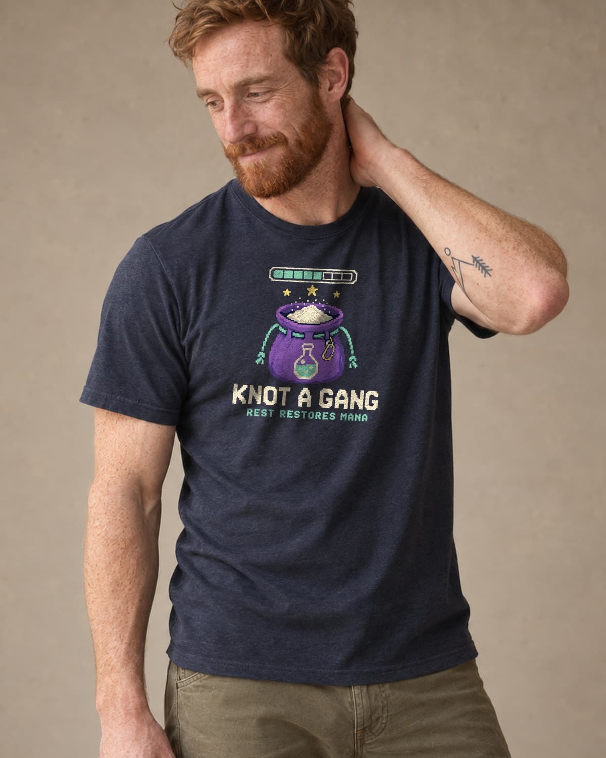 Rest Restores Mana in Midnight Navy — men’s studio photo
