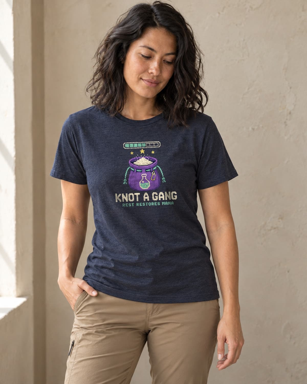 Rest Restores Mana in Midnight Navy — women’s studio photo